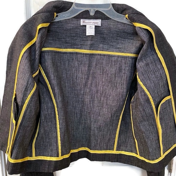 ELLIOTT LAUREN Black Denim Jacket - Picture 14 of 14